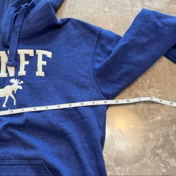 JPT Classics purple long sleeve kangaroo pouch drawstring hood moose on front XS - Picture 7 of 11